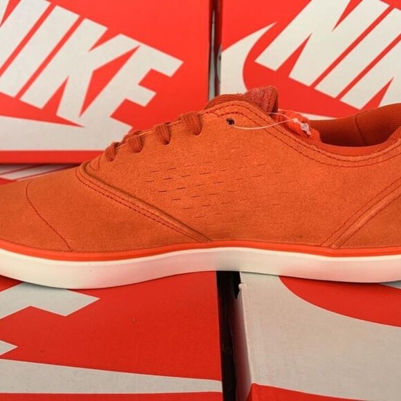 Sz 9 Nike SB Eric Koston 2 LR-New Men's Suede Orange Skateboard Shoes 641868 881 - Picture 3 of 3